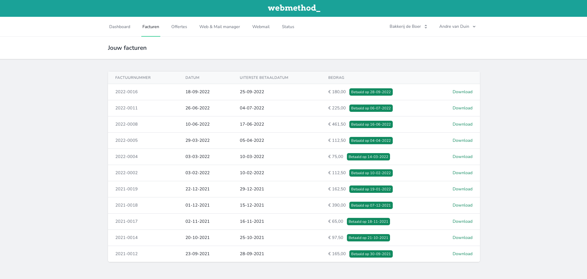 Product screenshot